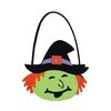 Boszorkány Fej Filc Édességgyűjtő Kosár Halloweenre