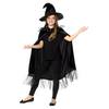 Fekete Boszorkány Készlet Kislányoknak Köpennyel és Kalappal