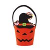 Boszorkánykalapos Tök Kosár Halloweenre, 25x13 cm