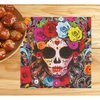 Catrina Cukorkoponya Szalvéta Mexikói Halottak Napjára, 20 db, 16x16 cm