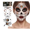 Catrina Női Arctetoválás Mexikói Halottak Napjára, 30x14 cm