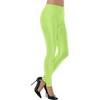 Neonzöld Csillogó Spandex Női Leggings - S