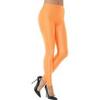 Neonnarancssárga Csillogó Spandex Női Leggings - L