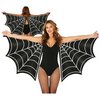 Csillogó Piros Denevér Szárny Női Jelmezhez Halloweenre, 170x80 cm