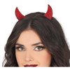Csillogó Piros Ördögszarv Fejpánt Halloweenre