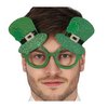 Csillogó Zöld Kobold Kalap Szemüveg Unisex Felnőtteknek Szent Patrik Napjára