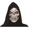 Csontváz Maszk Kapucnival Felnőtteknek Halloweenre