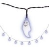 Elemes LED Szellem Füzér Halloweenre, 10 Szellem