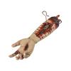 Élethű Véres Felvágott Kéz Halloween Dekoráció Fém Szorítóval