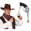Ezüst Cowboy Pisztoly Kiegészítő, 32 cm