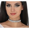 Ezüst Csillogó Choker Nyaklánc Hercegnő Jelmezhez