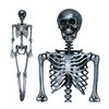 Ezüst Csontváz Dekoráció Halloweenre, 90 cm