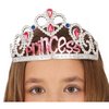Ezüst Hercegnő Tiara Ékkövekkel Lányoknak