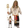Fáraó Múmia Férfi Jelmez Halloweenre, M (48-50), Bézs, Fekete