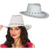 Fehér Műbőr Cowboy Kalap Felnőtteknek