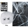 Fehér Pókháló és Pókok Dekoráció Halloweenre, 550 g