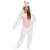 Fehér-Rózsaszín Kigurumi Nyuszi Jelmez Felnőtt Unisex