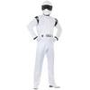 Fehér Top Gear Stig Titokzatos Autóversenyző Jelmez Férfiaknak Kezeslábassal és Sisakkal - L
