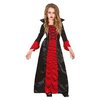Fekete-Bordó Vámpír Lány Jelmez Halloweenre, 10 - 12 Év