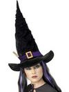 Fekete Boszorkány Kalap Lila Pánttal