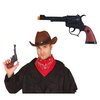 Fekete Cowboy Pisztoly, 20 cm