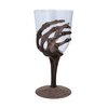 Fekete Csontváz Kéz Borospohár Halloweenre, 18.5 cm