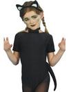 Fekete-Fehér Cica Jelmezkellék Szett Fülekkel, Farokkal és Csokornyakkendővel