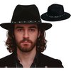 Fekete Filc Cowboy Kalap Szegecsekkel Felnőtteknek