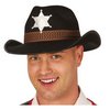 Fekete Filc Cowboy Sheriff Kalap Felnőtteknek