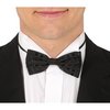 Fekete Flitteres Csokornyakkendő, 12 cm
