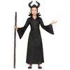 Fekete Gonosz Tündér Lány Jelmez Halloweenre, 3 - 4 Év, Fekete