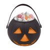 Fekete Halloween Tök Kosár,  15 cm