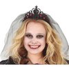 Fekete Hercegnő Tiara Fátyollal Lányoknak Halloweenre