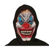 Fekete Kapucnis Ijesztő Bohóc Maszk Felnőtteknek Halloweenre
