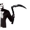 Fekete Kasza Kiegészítő Halloweenre, 40 cm