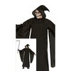 Fekete Kaszás Férfi Jelmez Halloweenre, L (52-54), Fekete