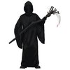 Fekete Kaszás Fiú Jelmez Halloweenre, 5 - 6 Év, Fekete