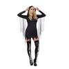 Fekete Kaszás Szexi Jelmez Nőknek Kapucnis Ruhával - XS