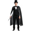 Fekete Köpeny Unisex Halloweenre, 130 cm