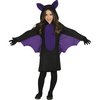 Fekete-lila Denevér Lány Jelmez Halloweenre