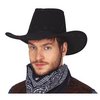 Fekete Műbőr Cowboy Kalap Felnőtteknek