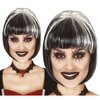Fekete Női Fekete-Lila Bob Paróka Vámpír Jelmezhez Halloweenre