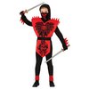 Fekete-Piros Kobra Nindzsa Fiú Jelmez Halloweenre, 3 - 4 Év, Fekete, Piros
