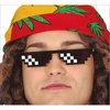 Fekete Pixel Szemüveg Videójáték Tematikára