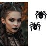 Fekete Pók Fülbevaló Nőknek Halloweenre, 2.5 cm