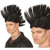 Fekete Punk Férfi Paróka