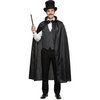 Fekete Vámpír Köpeny Unisex Felnőtteknek, 110 cm