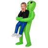 Felfújható Idegen Hordozó Jelmez Gyerekeknek Halloweenre, 10 - 12 Év, Zöld, Kék