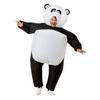 Fekete-Fehér Felfújható Óriás Panda Jelmez Férfiaknak