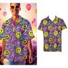 Férfi Acid Party Ing Smiley Arccal